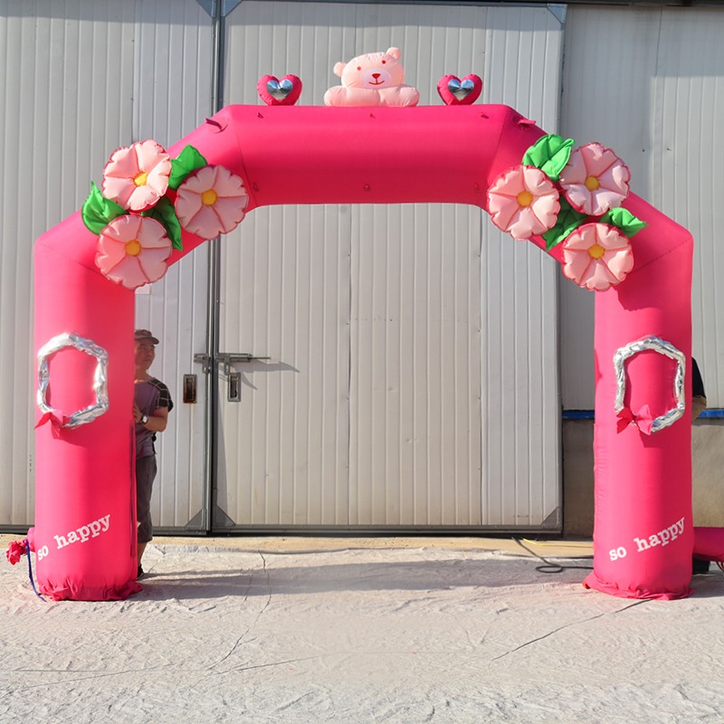 安徽粉色婚礼拱门